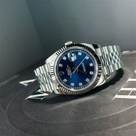 rolex datejust 2022 oyster 41 mm oystersteel and white gold